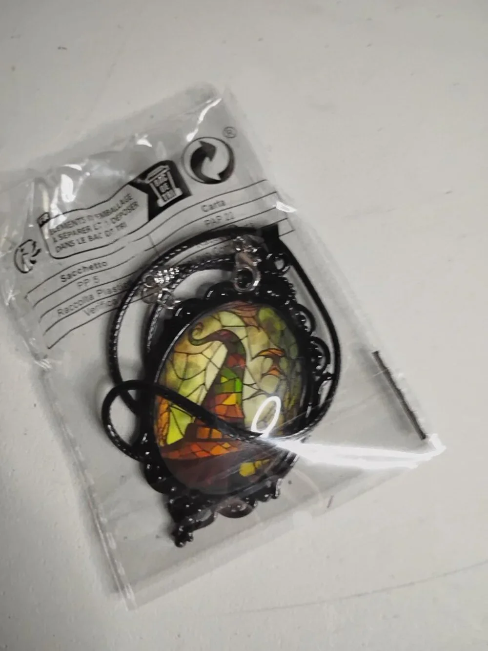 Wicked Witch Hat & Accessories Rose and Necklace